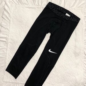 Young Mens Nike Pro Dri Fit Size Small Capri Athletic Crop Leggings Black
